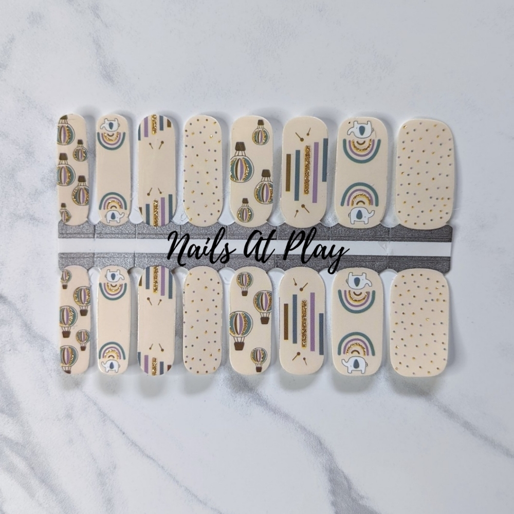 5 for $15 Nail Wraps- Lucky Elephant - Picture 1 of 4
